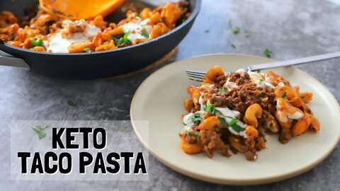 Keto Healthy Taco Pasta Recipe | Low Carb