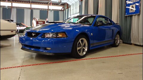 2004 Ford Mustang Mach 1 40th Anniversary in Blue & Engine Sound on My Car Story with Lou Costabile