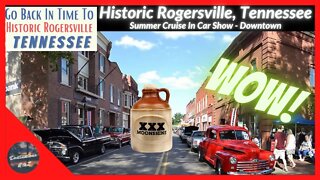 Rogersville Cruise In Car Show in June 2022 in Rogersville, Tennessee