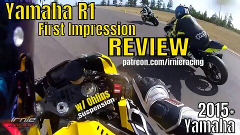Yamaha R1 2015+ First Impression Review by Pro Superbike Racer @ Ridge Race Track | Irnieracing