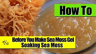 Soaking Dry Sea Moss to make Sea Moss Gel