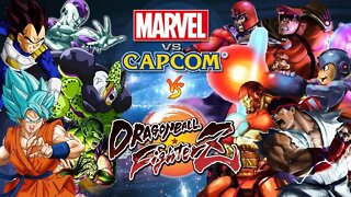Marvel Vs Capcom Vs Dragon Ball FighterZ Goku Vs Vegeta