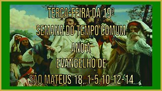 Evangelho da Terça-feira da 19ª Semana do Tempo Comum - Ano A Mt 18, 1-5.10.12-14