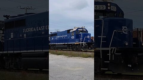 Florida East Coast Railway FEC-105 at South Daytona Oct. 1 2023 #railfanrob #fec105