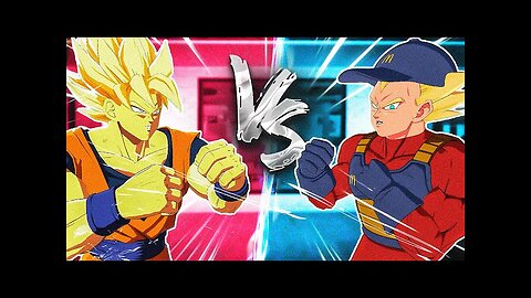 Goku vs Vegeta at the Mcdonalds Dragonball