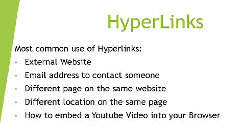 Learning to use Hyperlinks in HTML