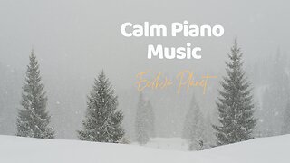 Soothing Snow Forest View | Meditation & Relaxation Lullaby Piano Music #lullaby #relax 🎹🎶