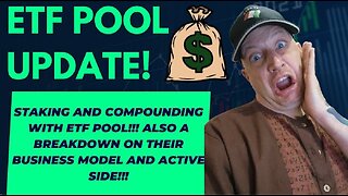ETF POOL UPDATE! This platform is ROCKIN and my CRYPTO is ROLLIN. Staking and compounding!!!