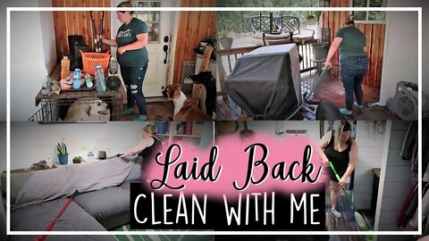 Relaxing Clean With Me//Outdoor Spruce Up//Speed Cleaning//Laid Back//Homemaking With Me