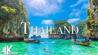 FLYING OVER THAILAND 4K UHD - Amazing Beautiful Nature Scenery with Relaxing Music for Stress Relief