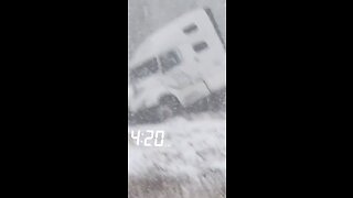 Truck Crash In Winter