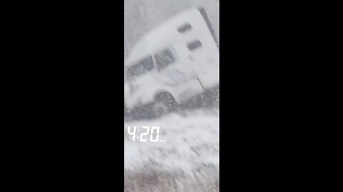 Truck Crash In Winter
