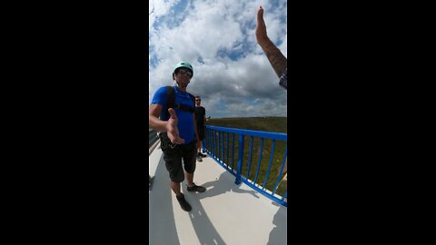 Little flip off a big bridge #basejump