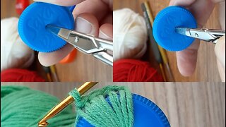 ✅️I made it with soda caps 👌😱 don't throw it away, look it's very nice #knitted #diy #howto