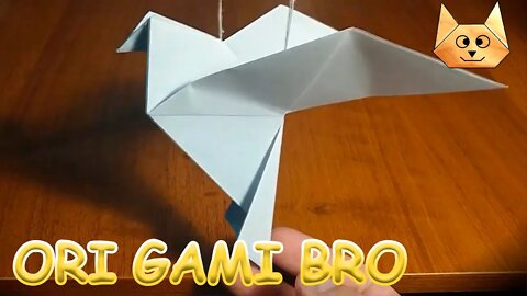 Как сделать голубя из бумаги. Оригами голубь. Поделки из бумаги А4.