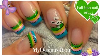 Easter bunny DIY nail art tutorial