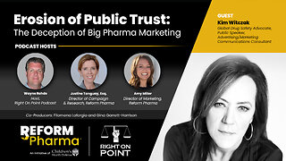 Right on Point Podcast w Wayne Rohde - The Deception of Big Pharma Marketing - Part I - Kim Witczak