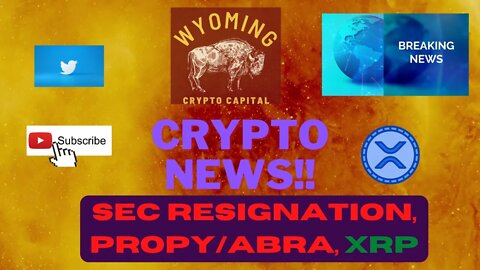 SEC RESIGNATION, PROPY/ABRA, XRP