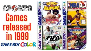 1999 released games - Sports for Gameboy Color