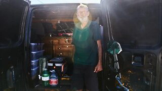 Man lives in van through Cold Canadian Winter in a basic DIY build. Van Tour + Mini documentary.