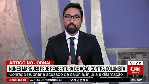 Nunes Marques pede reabertura de ação contra colunista | @SHORTS CNN