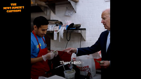 Propaganda: Biden thinks that throwing tips makes him look better for Latinos. His handlers agreed: "Awww..."
