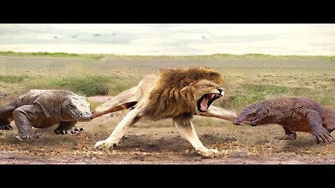 Aghast! The Brutal Moment When the Fierce Lion Couldn't Avoid The Giant Lizard Bites | Wildlife 2023