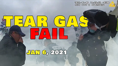 Police “You're hitting INNOCENT PEOPLE.”. Tear Gas Fail - January 6 2021