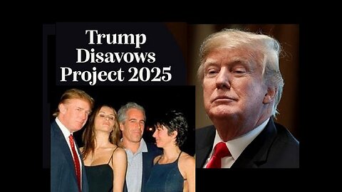 Antichrist 45: Pedophile Psyop Donald Trump Disavows Project 2025! [06.07.2024]