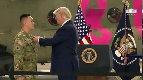 President Trump Delivers Remarks at a Ceremony Recognizing the California National Guard