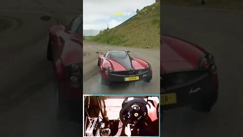 Drifting the Pagani Huayra for my cousin in Forza Horizon 4 #shorts