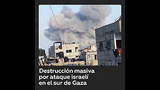 Bombardeo masivo contra el sur de Gaza deja decenas de muertos