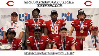 Carthage State Championship Press Conference