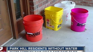 Roughly 20 Park HIll residnets without running water