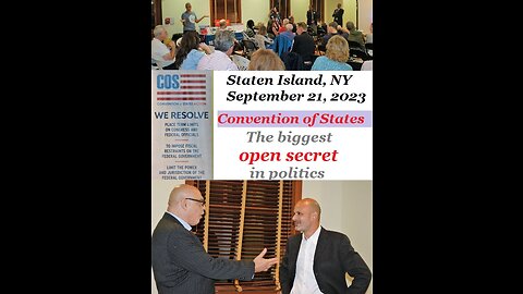 Event: Convention of States meeting in Staten Island NY