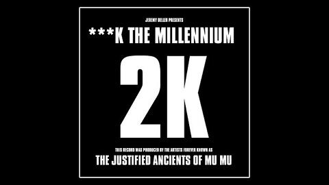 2K (The KLF) - ***K the Millennium (Uncensored) [Promo VHS Video Cassette Tape] 1997