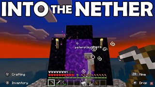 2-Player Minecraft HARDCORE Desert Island (Part 11) | Nintendo Switch | The Basement