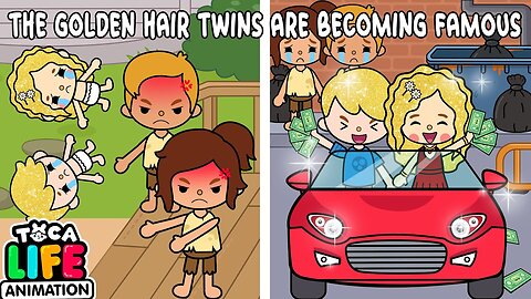 Twins Became Famous Because of Golden Hair | Toca Love Story | Toca Boca Life World | Toca Animation