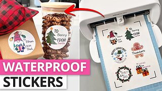 WATERPROOF STICKERS WITH CRICUT JOY XTRA