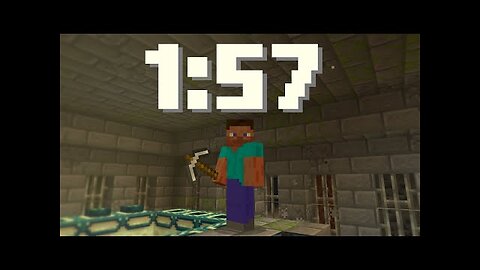 Minecraft Speedrun World Record in 1:57