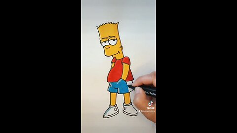 Drawing Bart Simpson