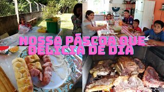 Nosso domingo de Páscoa- Nossa segunda feira- Vlogão