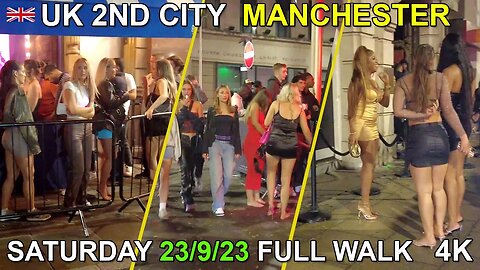 Nightlife Manchester #manchester #walkingtour #nightlife #fridaynight #ladiesfashion