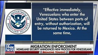 Venezuelans Entering U.S Illegally Will Be Sent To Mexico