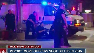 Report: More officers shot, killed in 2016