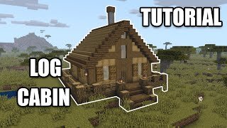 How to build a Log cabin in minecraft (easy build)