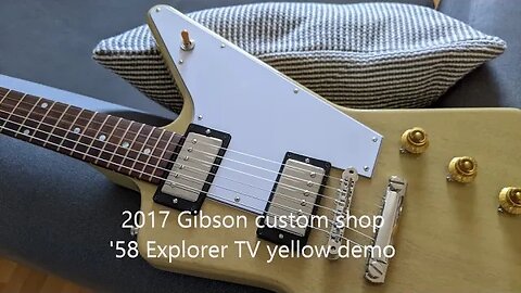 2017 Gibson custom shop '58 Explorer demo.