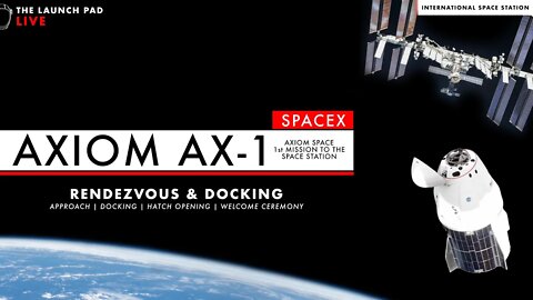 Ax-1 Final Approach + Docking + Welcome Ceremony #AX1 #SpaceX