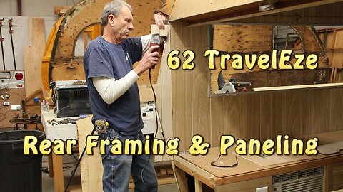 62 Travel Eze Vintage Trailer Rear Framing & Paneling