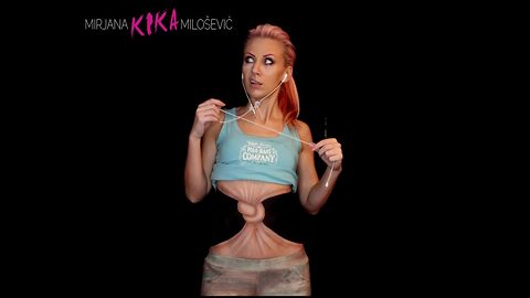 Visual Artist Ties Her Stomach In A Knot Using Only Makeup